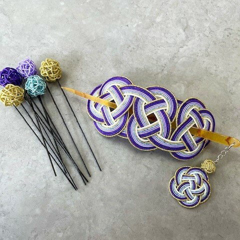 【ふるさと納税】Noah from ShuCODE　簪『菫（すみれ）』1セット