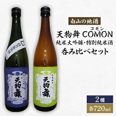 [白山の地酒]天狗舞 COMON(コモン)純米大吟醸・特別純米酒呑み比べセット