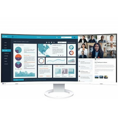 【ふるさと納税】EIZO 37.5型 曲面ウルトラワイドモニター FlexScan EV3895 ホワイト【1254730】