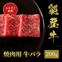 【ふるさと納税】能登牛 牛バラ 焼肉 200g【配送不可地域:離島】【1556784】