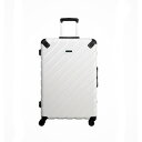 【ふるさと納税】日本製スーツケース　WTエラコール　90L　(ホワイト)　04098-06【1128425】