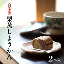 【ふるさと納税】自家製栗蒸しようかん（2本入り）　【和菓子・ようかん・羊羹・栗蒸しようかん】