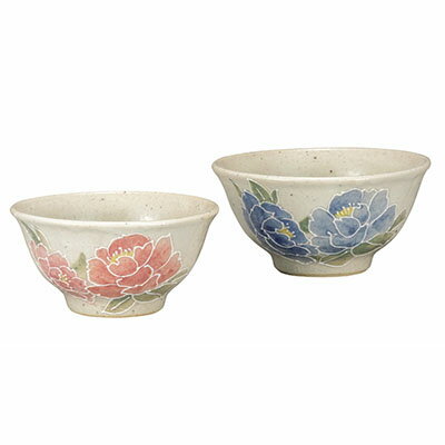 【ふるさと納税】九谷焼　組飯碗・香華　相川志保（2個セット） a02　【民芸品・工芸品・九谷焼・焼き物・食器】