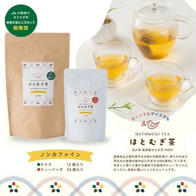 【ふるさと納税】はとむぎ茶ティーバッグセット　【 飲料類 お茶 飲み物 ソフトドリンク 能美市産はとむぎ ホット アイス 芳ばしい香り 豊かな風味 】