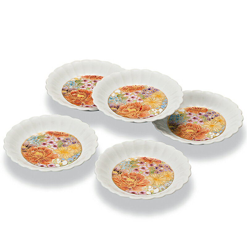 5号皿揃 雅華 大志窯 民芸品 工芸品 雑貨 食器 丸皿 お皿 プレート キッチン雑貨 キッチン用品