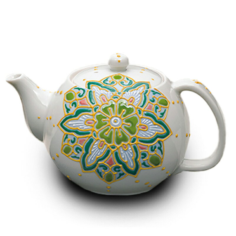 【ふるさと納税】ポット急須　色絵華唐紋　相川志保 民芸品 工芸品 雑貨 ティーポット キッチン雑貨 キッチン用品