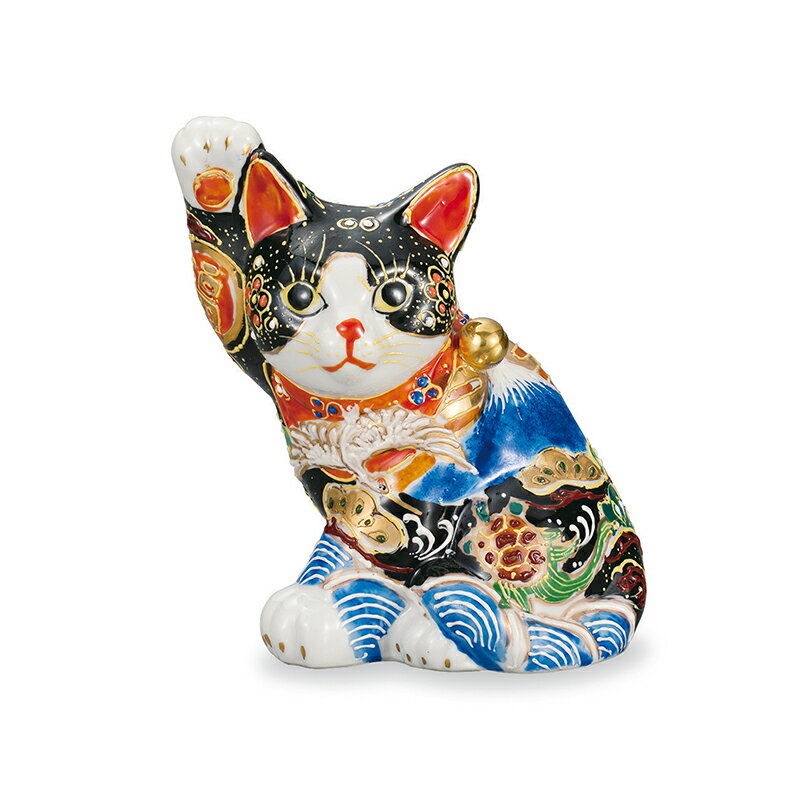 5.5号横座招猫 縁起尽し 民芸品 工芸品 雑貨 日用品 インテリア 小物 置物 猫好き 動物 金運