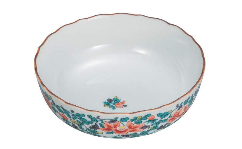 【ふるさと納税】九谷焼 5.8号鉢・牡丹唐草