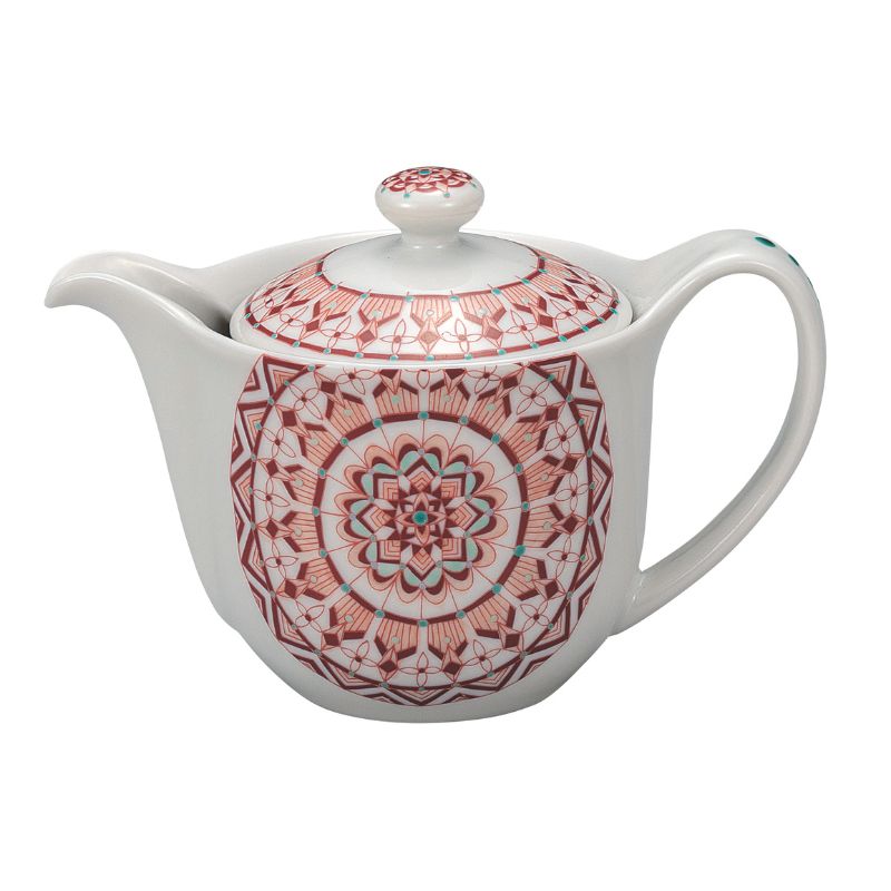 【ふるさと納税】九谷焼 ポット急須・赤絵丸紋