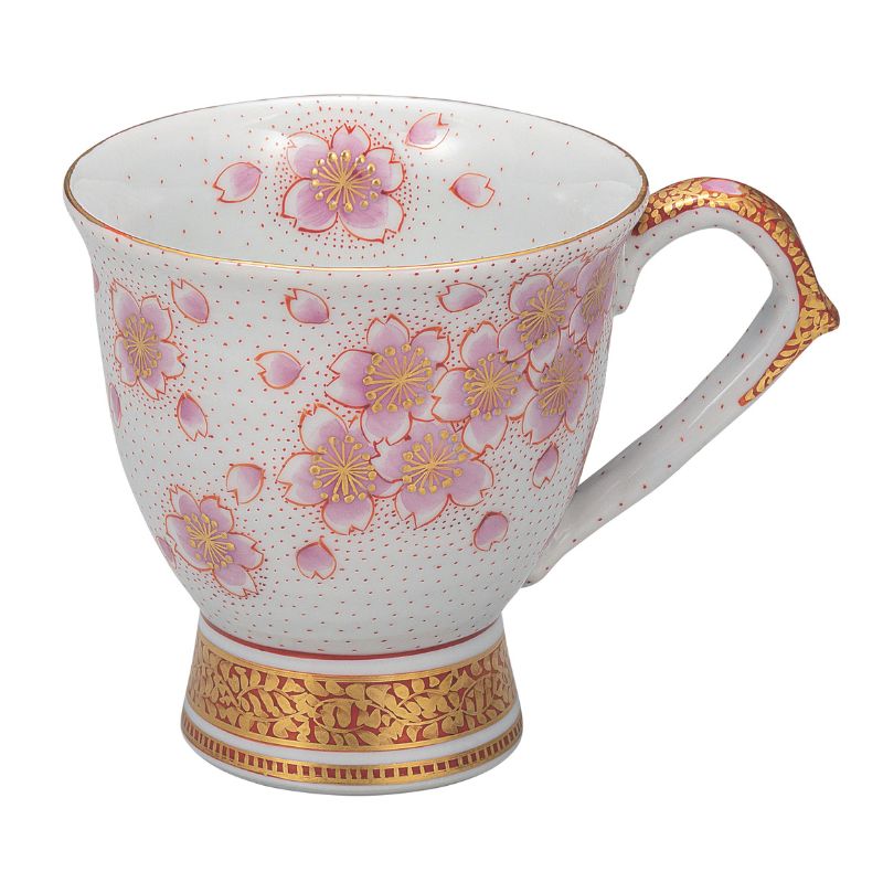 九谷焼 マグカップ・金襴手さくら