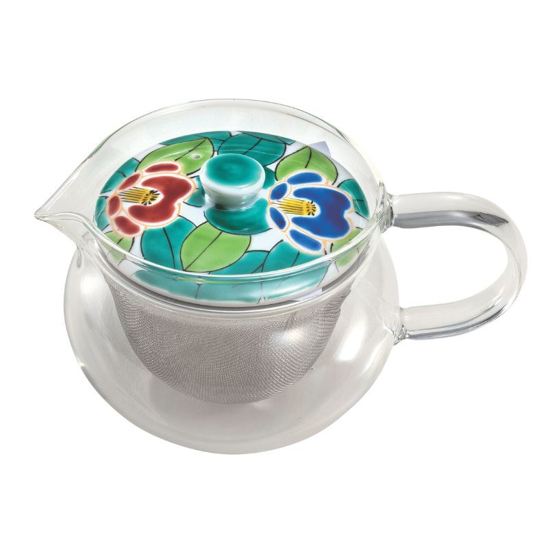 九谷焼 九谷和ポットNAGOMI POT・色絵椿