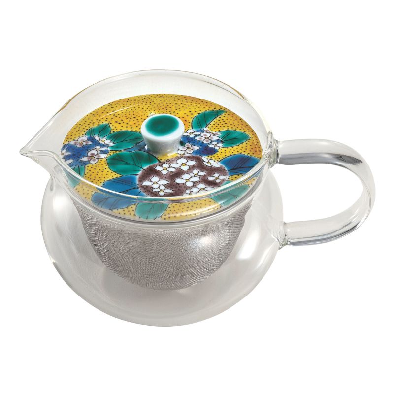 九谷焼 九谷和ポットNAGOMI POT・吉田屋紫陽花