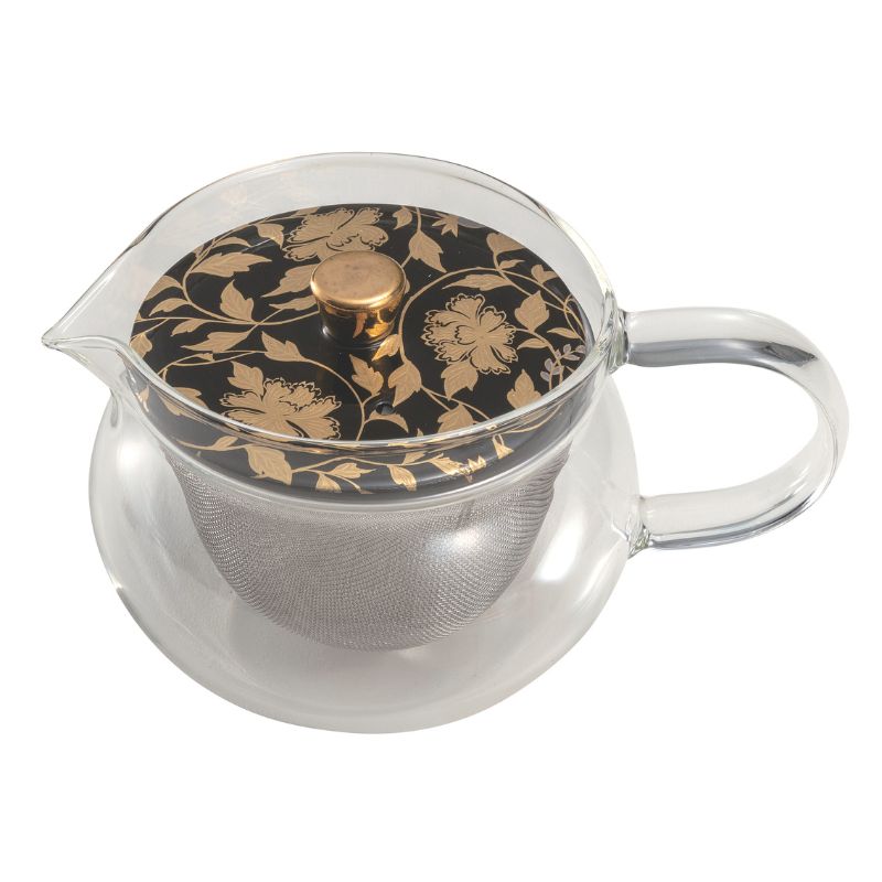 九谷焼 九谷和ポットNAGOMI POT・金襴手 黒