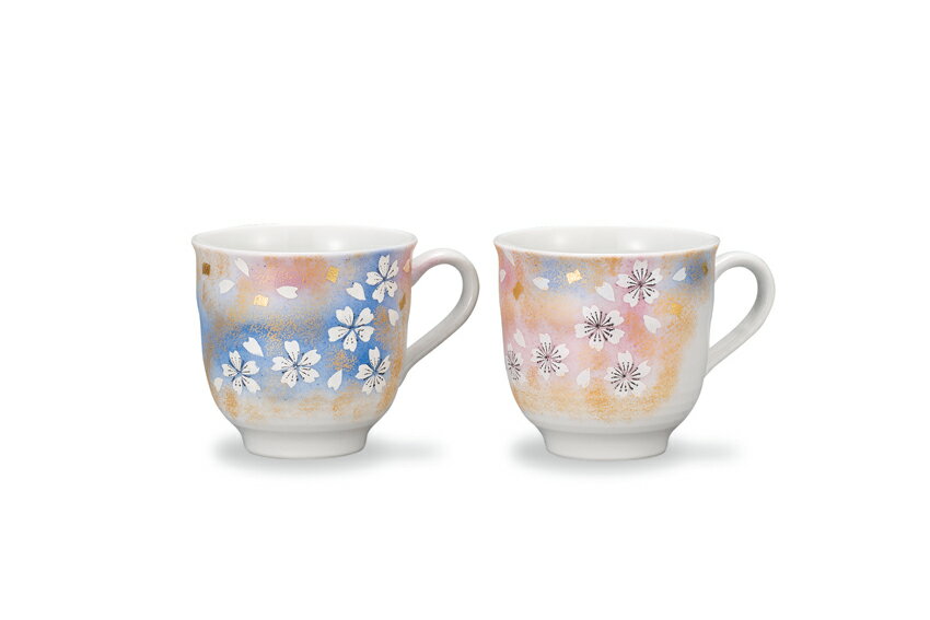 【ふるさと納税】ペアマグカップ　花の舞