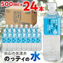 【ふるさと納税】【安全でおいしいお水】のっティの水 500ml×24本【霊峰白山を源とする伏流水】【1206139】