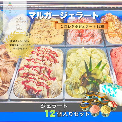 【ふるさと納税】石川県野々市市 マルガージェラート 12個セット