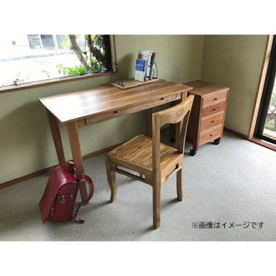 【ふるさと納税】つばきやの学習机W80×D60×H73cm ライトチーク【1688246】 [2]