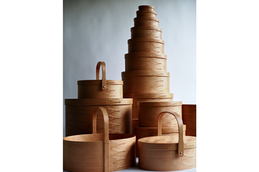 【ふるさと納税】 シェーカーオーバルボックス 8号サイズ [Tiny workshop 石川県 志賀町 CA3007] シェーカーボックス オーバルボックス 能登 収納箱 道具箱 手工芸 裁縫