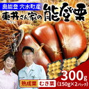 【ふるさと納税】【先行予約】東井栗園の能登熟成栗(むき栗) 150g × 2パック 計300g~能登の大地で育った能登栗~【2025年10月下旬以降順次発送】/ 能登半島 奥能登 くり 生栗 マロン 和栗 焼き栗 栗ごはん 焼き栗 国産 果物 送料無料