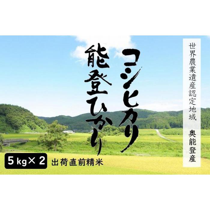 【ふるさと納税】【能登半島地震復興支援】奥能登人気銘柄2種コシヒカリ・能登ひかり5kgの食べ比べ【...