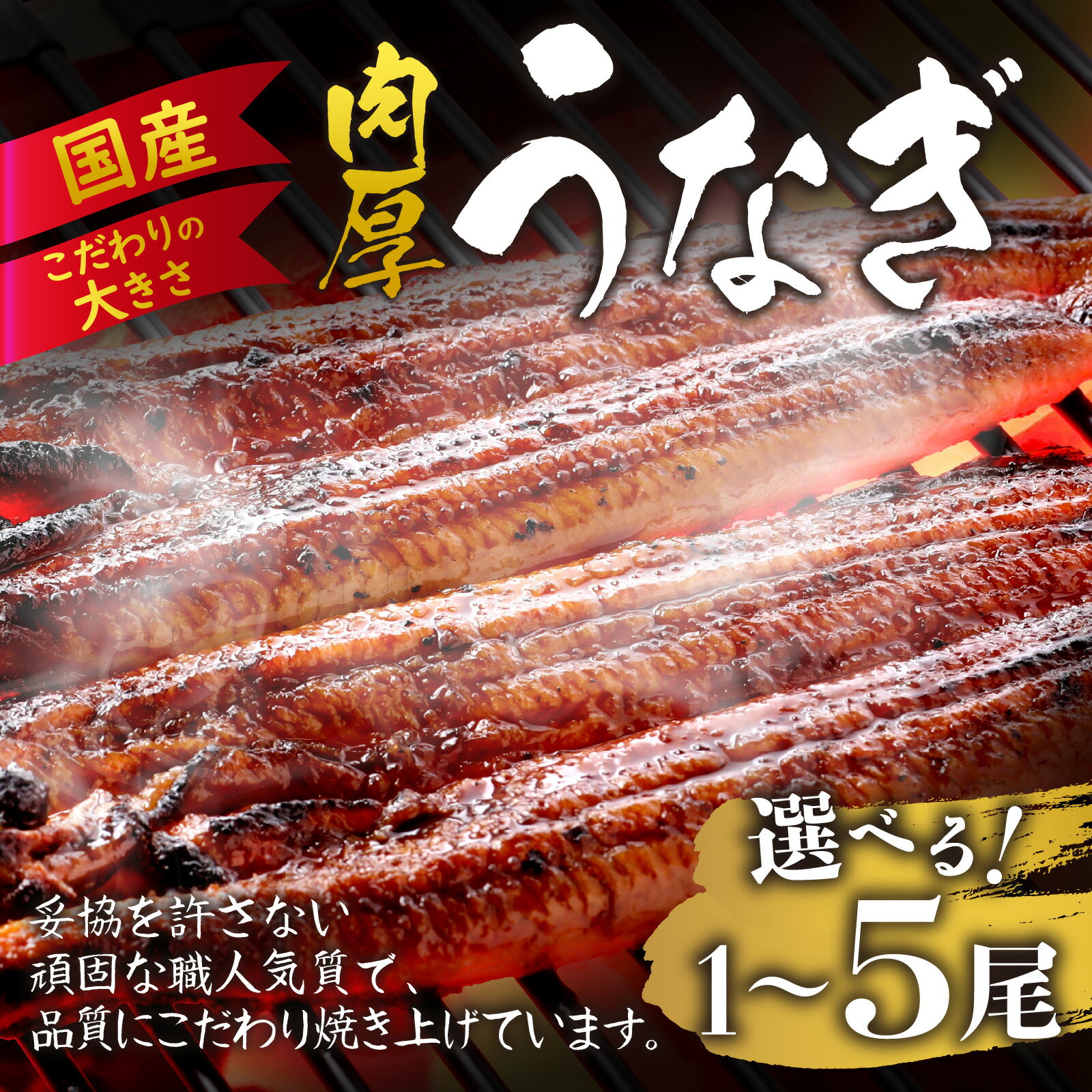 国産 活うなぎ蒲焼 選べる尾数 約270g×1尾〜5尾 国産 愛知県産 網焼 かばやき 自然解凍 無着色 タレ ごはんがすすむ 鰻 ウナギ うなぎ 270g 日本産 真空パック 個包装 小分け 冷凍 のし ギフト 送料無料