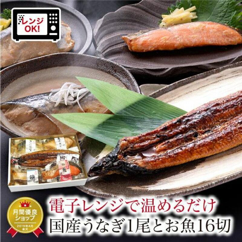 煮魚 焼魚 4種16切+うなぎ蒲焼1尾 セット / たからや商店 越前宝や 鮭 かれい ぶり さば ウナギ 鰻 蒲焼 蒲焼き 小分け レンチン レンジ 個包装 惣菜 お惣菜 時短 ラク家事 真空パック 送料無料 [B-088010]