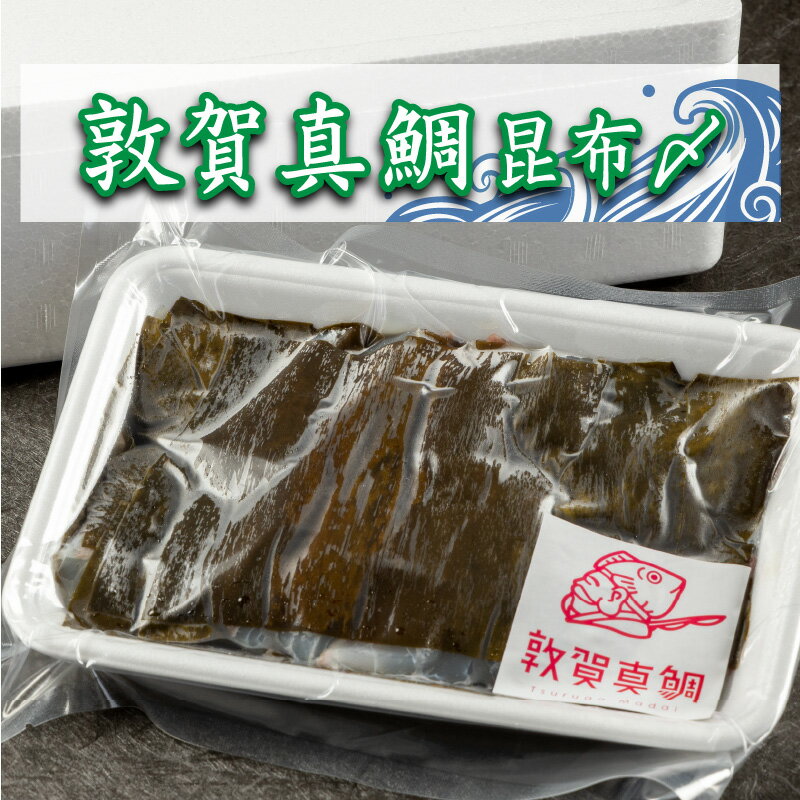 【ふるさと納税】レビューキャンペーン実施中!!鯛 「敦賀真鯛昆布〆 (鯛身 約350g)」 あけぼの旅館オリジナル！敦賀真鯛を薄切りにし、昆布で締めた逸品です。 昆布の旨味がギューッとしみ込み、お酒の肴に最適！ タイ マダイ 冷凍