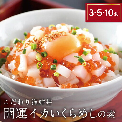 【ふるさと納税】海鮮丼の素 福井県の名店 うお吟 「開運イカいくらめしの素 選べる3・5・10食」行列店の味 おうちごはんを楽しく贅沢に【海鮮 海鮮丼 イクラ いか 人気 便利 おもてなし 小分け 丼 冷凍 便利 簡単 お中元 御中元 お歳暮 ギフト 贈り物 プレゼント】 【ふるさと納税】海鮮丼の素 福井県の名店 うお吟 「開運イカいくらめしの素 選べる3・5・10食」行列店の味 おうちごはんを楽しく贅沢に【海鮮 海鮮丼 イクラ いか 人気 便利 おもてなし 小分け 丼 冷凍 便利 簡単 お中元 御中元 お歳暮 ギフト 贈り物 プレゼント】