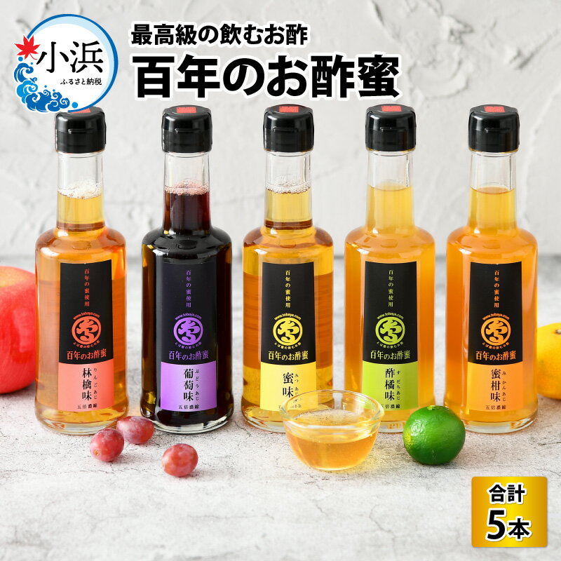 【ふるさと納税】百年のお酢蜜 200ml×5本 飲むお酢 ギフト ビネガー 贈答 [B-009002]