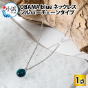 16位! 口コミ数「1件」評価「4」OBAMA blue ネックレス シルバーチェーンタイプ アクセサリー ジュエリー 小物 シンプル[Y-025007]