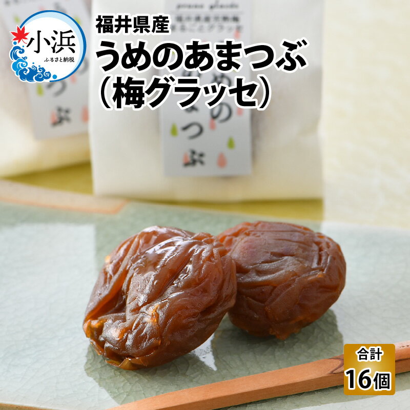 1位! 口コミ数「0件」評価「0」福井県産 うめのあまつぶ(梅グラッセ) 16粒入り 洋菓子 スイーツ ギフト[A-024002]