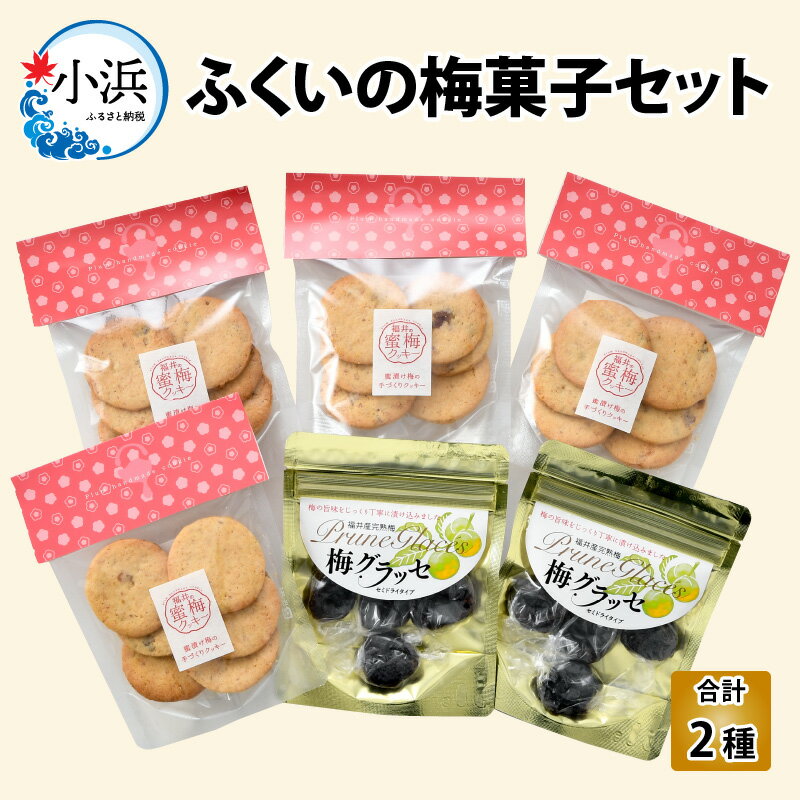 14位! 口コミ数「0件」評価「0」ふくいの梅菓子セット(蜜梅クッキーと梅グラッセセミドライタイプ) 洋菓子 スイーツ ギフト[A-024003]