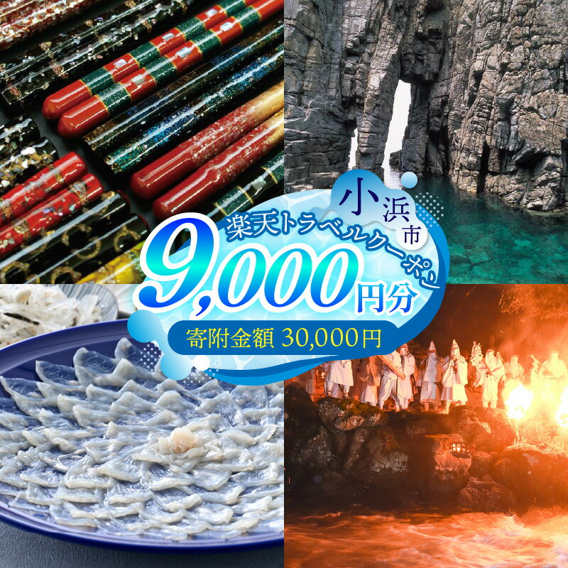 【ふるさと納税】福井県小浜市の対象施設で使える楽天トラベルクーポン 寄付額30,000円[C-998001]