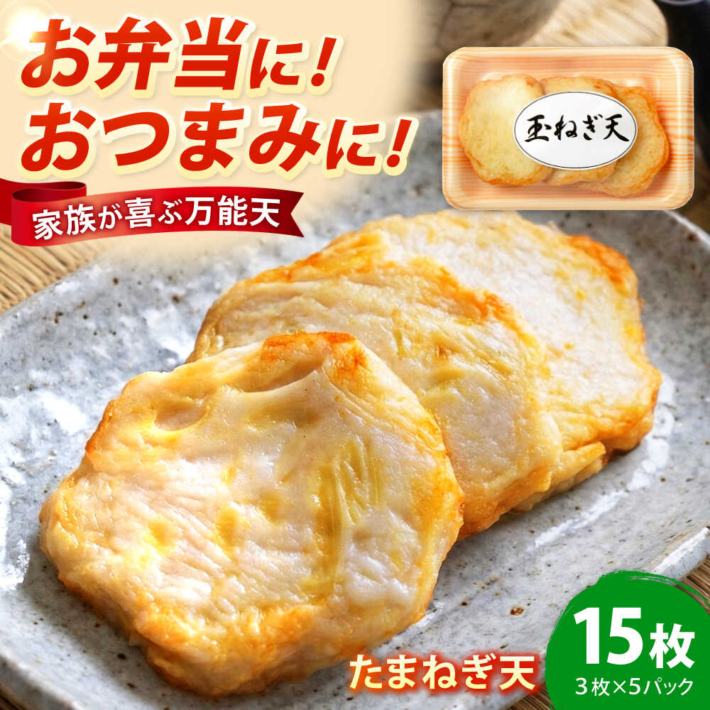 たまねぎ天 15枚入(3枚入×5パック) / 練り物 惣菜 揚げかまぼこ 小浜市 / 小浜海産物 [配送不可地域:離島][BFAA139]