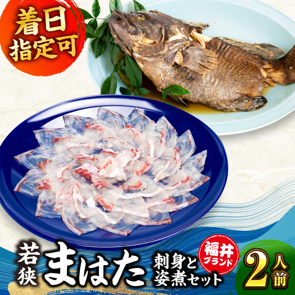 【ふるさと納税】【着日指定可能】【冷蔵でお届け】若狭まはた刺身と姿煮のセット2人前 / 産地直送 ブランド まはた マハタ 体験 海鮮 魚介 魚 刺身 冷蔵 お取り寄せ 旬 送料無料 小浜市 / 若狭ふぐの宿 下亟 【配送不可地域：北海道・沖縄・離島】 [BFAF018]
