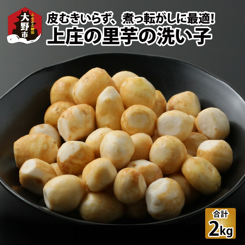 【先行予約】皮むきいらず、煮っ転がしに最適！上庄の里芋の洗い子【冷凍】500g × 4 計2kg【2024年11月中旬から順次発送】[A-001050]|ねっとりホクホク もっちり 小分け 使いやすさ 冷凍 芋 イモ サトイモ 里芋 野菜 和食 便利 皮なし 送料無料