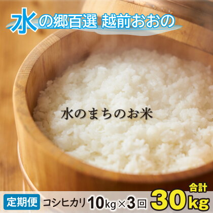 【令和5年産】【3ヶ月定期便】こしひかり 10kg×3回 計30kg【白米】「エコファーマー米」水のまちのお米 【定期便・お米・コシヒカリ・3ヶ月連続・米・計30kg・3回】[D-003002]