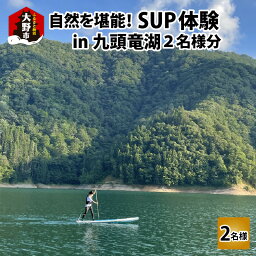 【ふるさと納税】自然を堪能！九頭竜湖SUP体験 2名様分【体験チケット・SUP】 [C-010003]