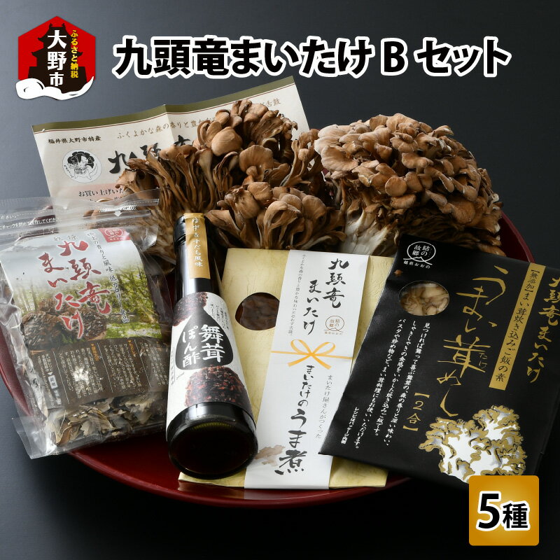 【ふるさと納税】九頭竜まいたけ と うま煮 ・ ごはんの素 など加工品セット(Bセット)[A-038005]| ま...