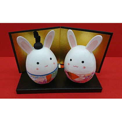 越前和紙 うさぎのおひなさま&天空の城ジグソ−パズル 【雑貨・日用品・人形・インテリア・置物・セット】
