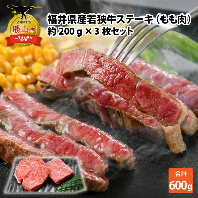 【ふるさと納税】福井県産若狭牛ステーキ(モモ肉)約200g 