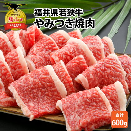 福井県内産 若狭牛やみつき焼肉(600g)|肉 牛肉 国産 黒毛和牛 和牛 冷凍 霜降り 600グラム