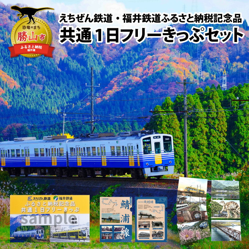 【ふるさと納税】「えちぜん鉄道・福井鉄道ふるさと納税記念品共通1日フリーきっぷ」セット| 福井県 電車 鉄道 切符 きっぷ