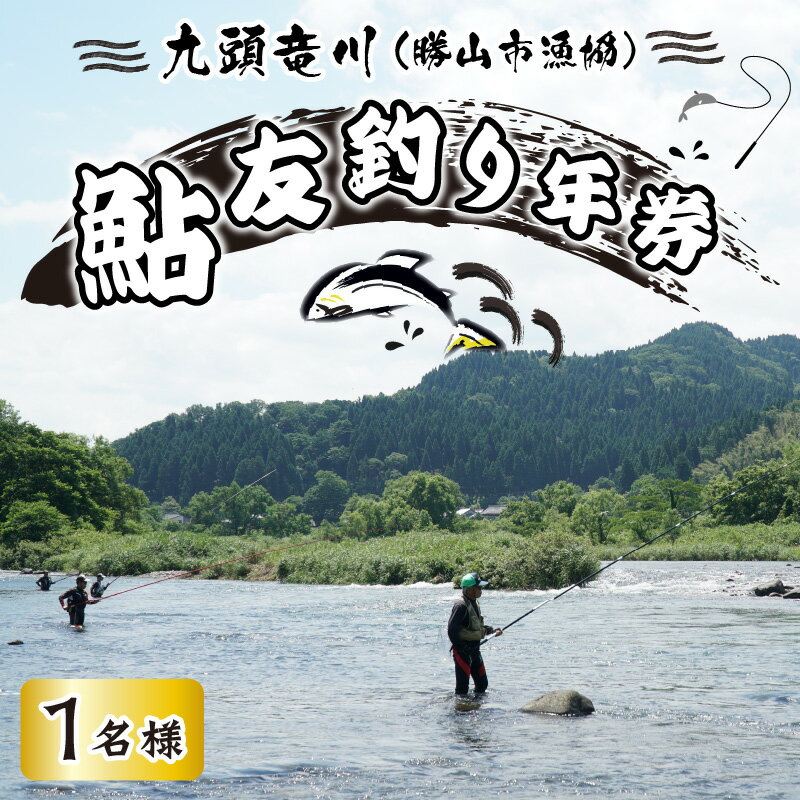 【ふるさと納税】【2024年 先行予約】九頭竜川（勝山市漁協）鮎友釣り年券 1名様分| 魚 魚介 鮎 アユ 釣り 体験 チケット