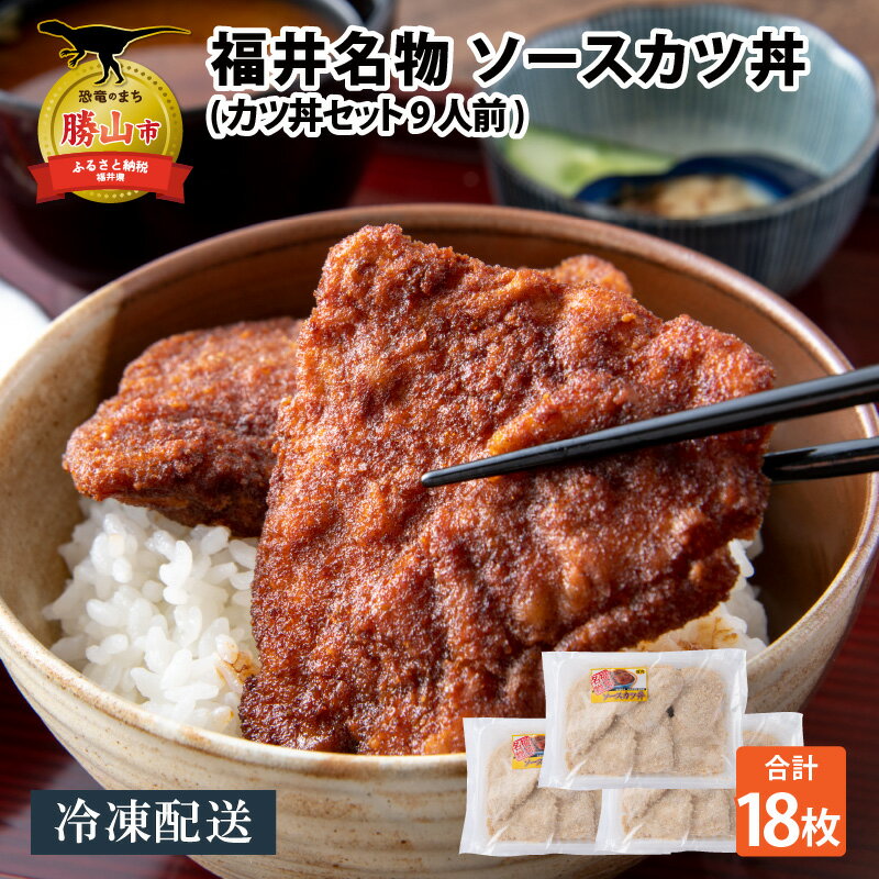 2位! 口コミ数「1件」評価「4」福井名物 ソースカツ丼セット9人前 | 肉 豚肉 かつ丼 冷凍 ソウルフード 揚げ物 時短 夕飯