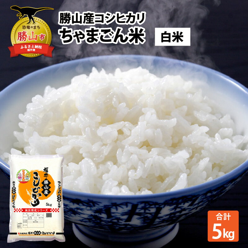 【ふるさと納税】令和5年産 勝山産コシヒカリ　ちゃまごん米　5kg　精米| 福井県産...