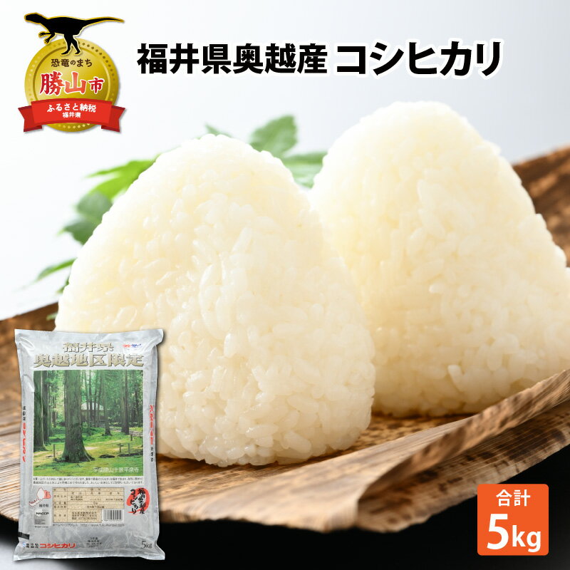 22位! 口コミ数「0件」評価「0」令和5年産 福井県産奥越コシヒカリ5kg ×1袋 | 福井県産 国産 米 お米 おこめ おコメ 5キロ