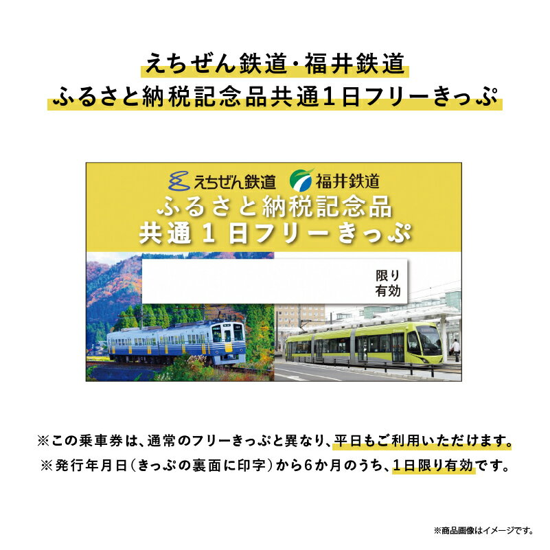 【ふるさと納税】「福井鉄道・えちぜん鉄道　共通1日フリーきっぷ」セット [B-06607]その2