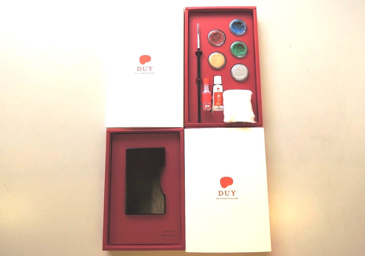 【ふるさと納税】蒔絵体験キット『URUSHI DUY SET（うるしカードケース）』