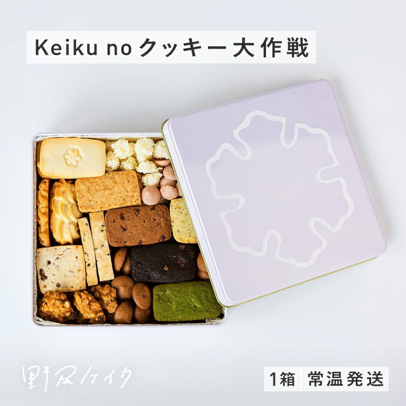 【ふるさと納税】keiku no クッキー大作戦 【野尻ケイク】 / クッキー缶 焼菓子 セット 詰め合わせ ビーガン ヴィーガン グルテンフリー [C-108...